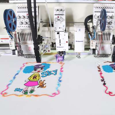 Automatic Computerized Five-in-One Embroidery Machine Prices With 12 Colors 1 Head